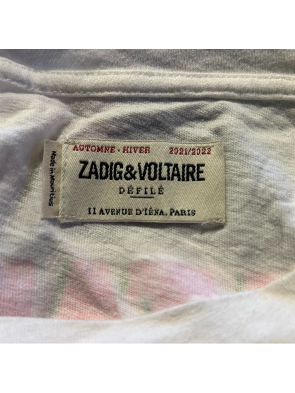 Zadig & Voltaire Tom Happy Street Style Statement Pink & Green GraphicTee Size M - Picture 4 of 5